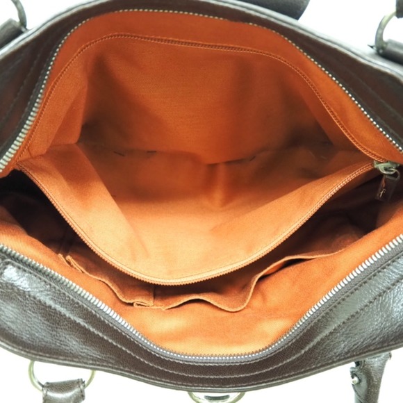 Salvatore Ferragamo/Salvatore Ferragamo AU-21 5370 Gancini Handbag Brown Women's - Picture 8 of 12